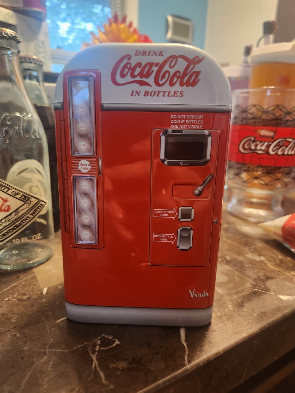 Coca Cola Red Retro Vending-Style Portable Speaker